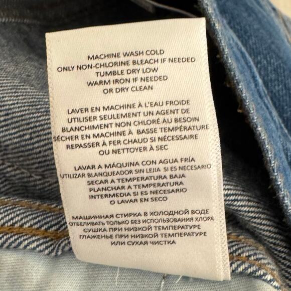 RE/DONE 90s High Rise Loose Straight Leg Distressed Jeans 24 - Picture 8 of 13